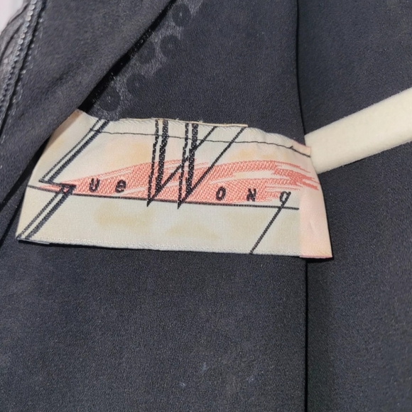 Vintage Sue Wong Sequin Dress Dark Academia Wednesday Adams Y2K Goth Vamp whimsy - Picture 8 of 8